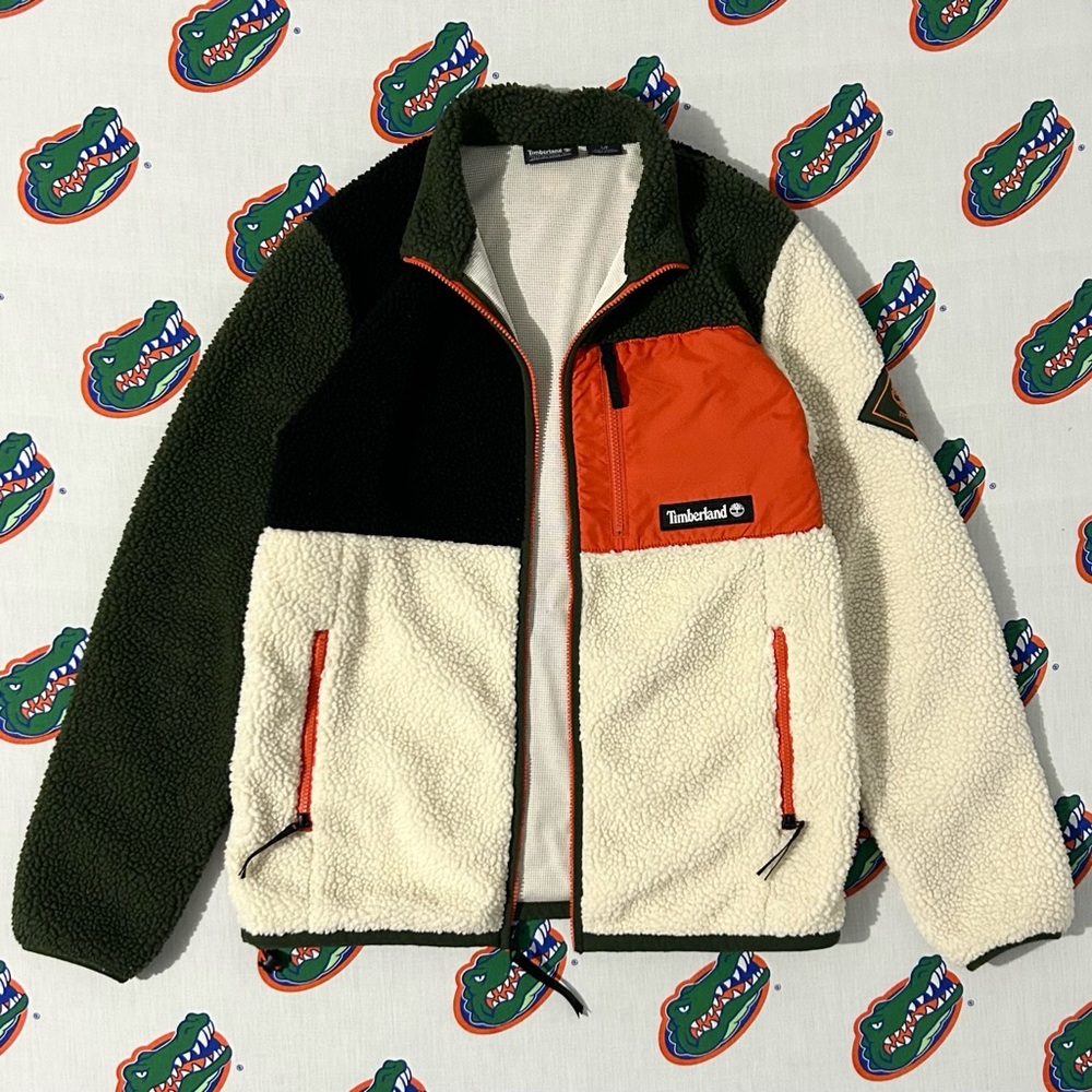 Mens Vintage VTG Y2K 90s North Face Style Timberland Fleece Jacket Sweater